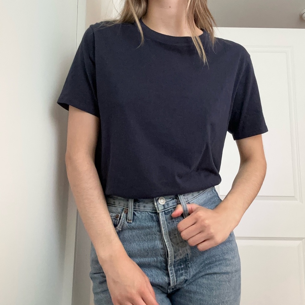 Sezane Conrad Tee - navy - small